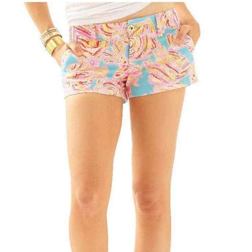 Lilly Pulitzer Walsh Shorts Blue Tini Bikini